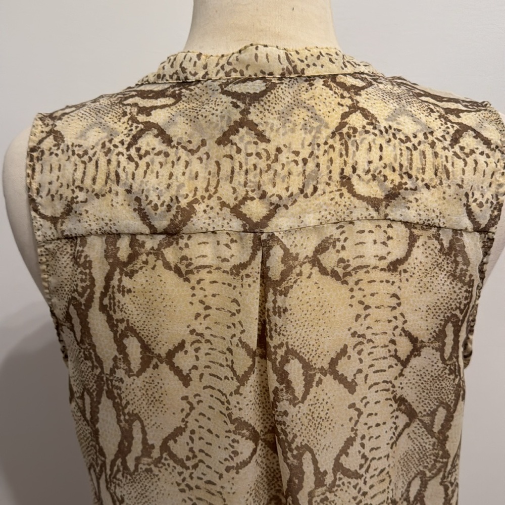 H&M animal print sleeveless blouse sz 8 - Picture 7 of 9